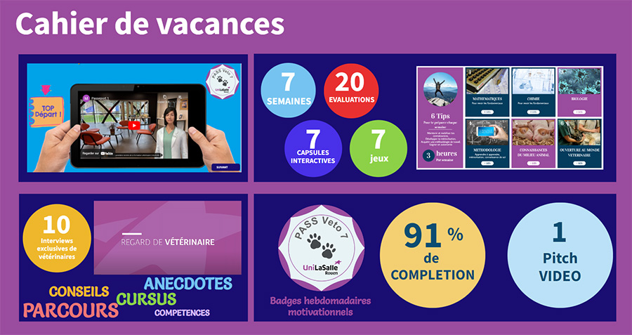 infographie cahier de vacances véto UniLaSalle