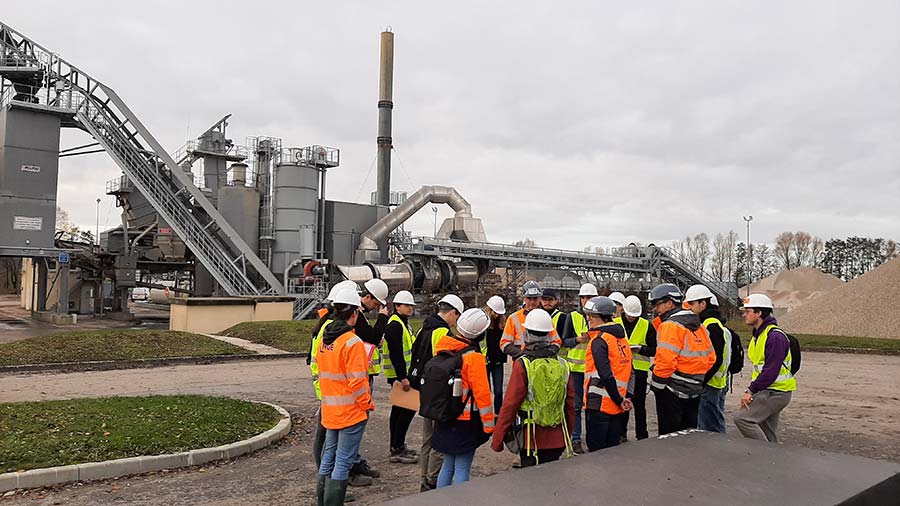 Visite usine d'enrobés