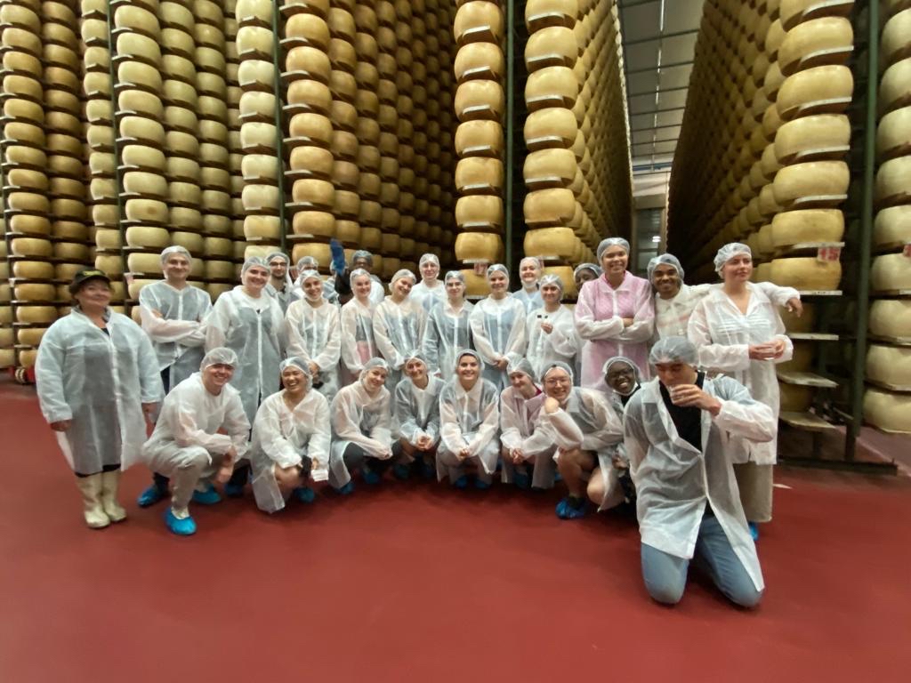 Production de parmesan, Parme