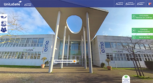 visite virtuelle UniLaSalle campus Rennes