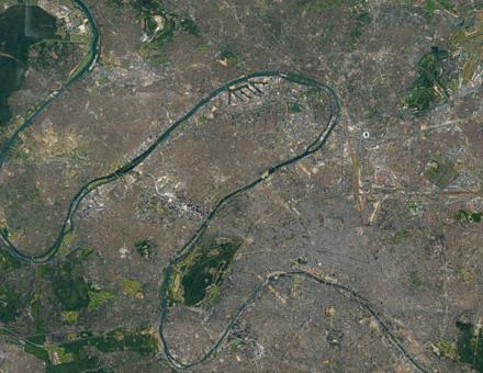 Vue satellite de la Seine